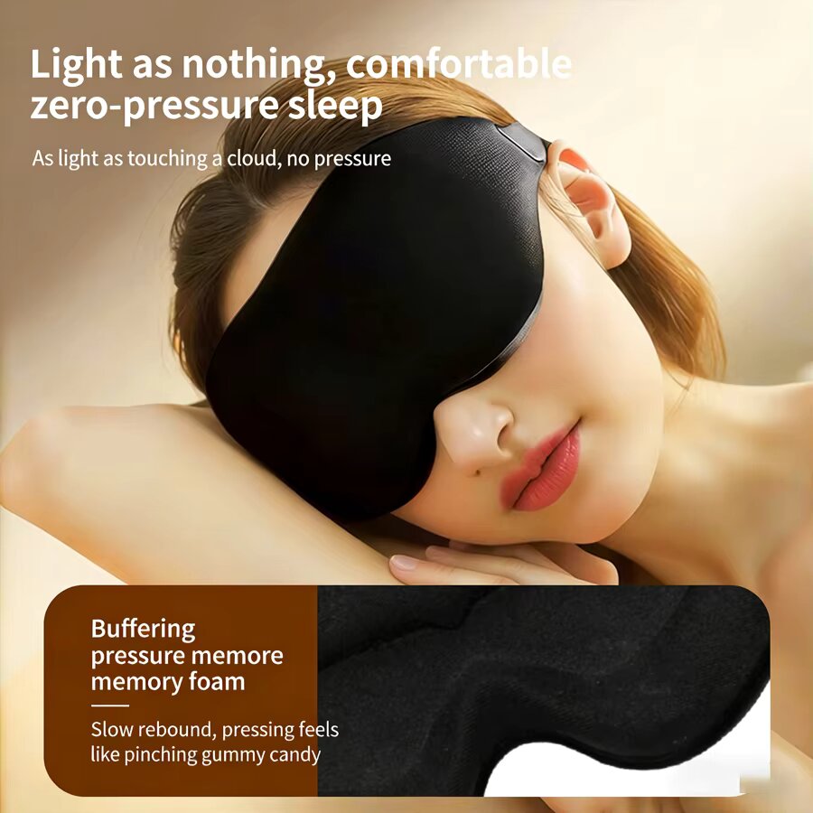 3PCS 3D Memory Foam Sleep Eye  - 3D Printing Mask 评论和价格